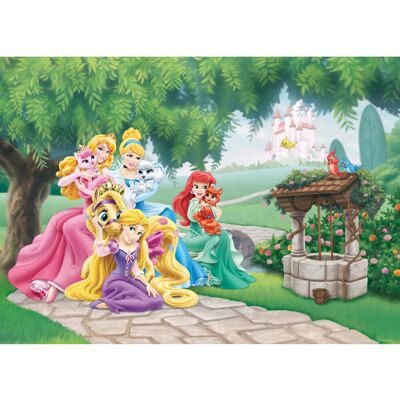 Disney Poster Prinzessinnen Grün Gelb und Rosa 160 x 110 cm 600660 Disney Poster Prinzessinnen Grün Gelb und Rosa 160 x 110 cm 600660