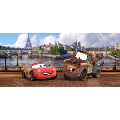 Disney Poster Cars Rot Braun und Blau 202 x 90 cm 600855 Disney Poster Cars Rot Braun und Blau 202 x 90 cm 600855