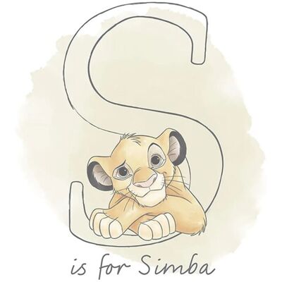 Disney Poster Der König Der Löwen Simba Beige 40 x 50 cm 610129 Disney Poster Der König Der Löwen Simba Beige 40 x 50 cm 610129