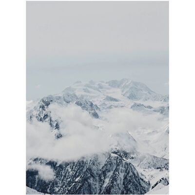 KOMAR - Mountains Clouds - Multicolor - 30x40 cm - Poster KOMAR - Mountains Clouds - Multicolor - 30x40 cm - Poster