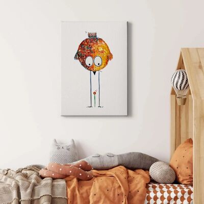 Bricoflor Lustiges Bild Mit Vogel Moderne Kunst Leinwand Bild Mit Tier Motiv Und Blume Kinderzimmer Und Wohnzimmer Leinwandbild In Orange Und Gelb Bricoflor Lustiges Bild Mit Vogel Moderne Kunst Leinwand Bild Mit Tier Motiv Und Blume Kinderzimmer Und Wohnzimmer Leinwandbild In Orange Und Gelb