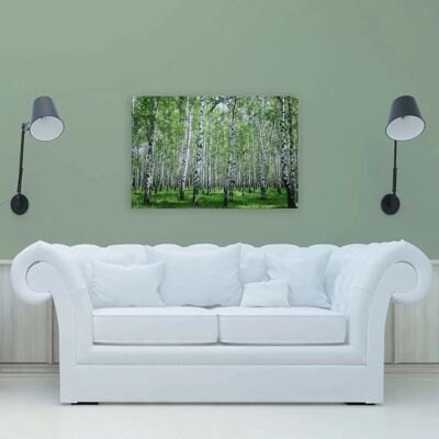 Bricoflor Wandbild Mit Birken In 120 X 80 Cm Leinwandbild Birkenwald Grün Weiß Für Schlafzimmer Und Büro Wald Leinwand Natur Motiv Bricoflor Wandbild Mit Birken In 120 X 80 Cm Leinwandbild Birkenwald Grün Weiß Für Schlafzimmer Und Büro Wald Leinwand Natur Motiv