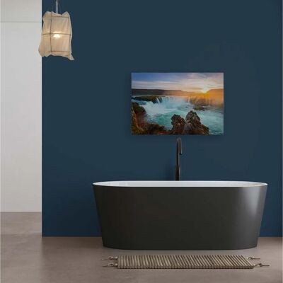 Bricoflor Wandbild Mit Wasserfall Für Badezimmer Und Schlafzimmer Leinwandbild Mit Natur Motiv In 90 X 60 Cm Deko Bild Querformat Bricoflor Wandbild Mit Wasserfall Für Badezimmer Und Schlafzimmer Leinwandbild Mit Natur Motiv In 90 X 60 Cm Deko Bild Querformat