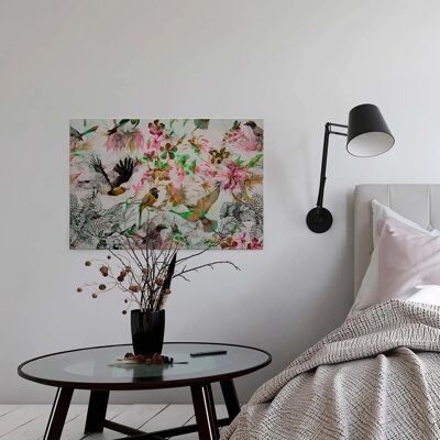 A.S. CRÉATION - funky birds - 90x60 cm - bunt - Canvas print A.S. CRÉATION - funky birds - 90x60 cm - bunt - Canvas print
