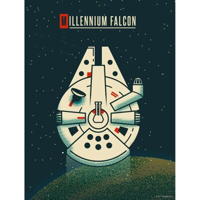 Disney Poster Star Wars Millennium Falken Dunkelblau 30 cm x 40 cm 612855 Disney Poster Star Wars Millennium Falken Dunkelblau 30 cm x 40 cm 612855