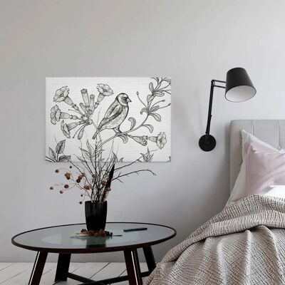 Bricoflor Holzschnitt Bild Mit Vogel Industrial Style Leinwand Bild In Schwarz Weiß Modernes Wandbild Mit Gezeichnetem Vogel Für Wohn Und Schlafzimmer Bricoflor Holzschnitt Bild Mit Vogel Industrial Style Leinwand Bild In Schwarz Weiß Modernes Wandbild Mit Gezeichnetem Vogel Für Wohn Und Schlafzimmer