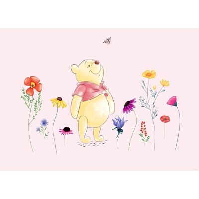 Disney Poster Pu Der Bär Rosa Rot und Gelb 160 x 110 cm 600669 Disney Poster Pu Der Bär Rosa Rot und Gelb 160 x 110 cm 600669
