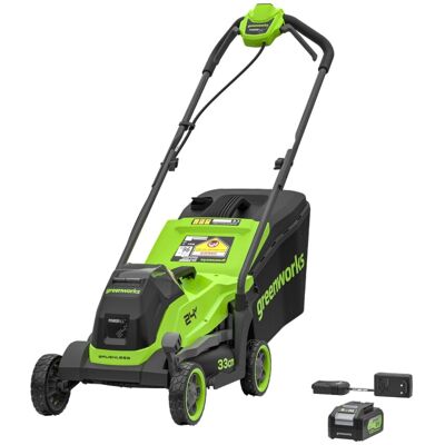Greenworks Akku-Rasenmäher-Set 2520107UB Gen 2 Schnittbreite 33 cm 24 V Greenworks Akku-Rasenmäher-Set 2520107UB Gen 2 Schnittbreite 33 cm 24 V