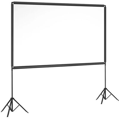 Tectake Beamer Leinwand Cinema Für 4K Hd Ultra Hd und Full Hd Gain Faktor 0 7 Mit Standfesten Klappbaren Stativen 223 x 128 cm Weiß Tectake Beamer Leinwand Cinema Für 4K Hd Ultra Hd und Full Hd Gain Faktor 0 7 Mit Standfesten Klappbaren Stativen 223 x 128 cm Weiß