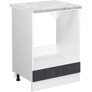 Vicco Herdumbauschrank R-Line Herdschrank Schwarz Beton/Weiß 60 cm AP Marmor Vicco Herdumbauschrank R-Line Herdschrank Schwarz Beton/Weiß 60 cm AP Marmor