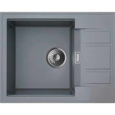 Miló Einbauspüle Granitverbundstoff Piatto 58 cm Grau Miló Einbauspüle Granitverbundstoff Piatto 58 cm Grau