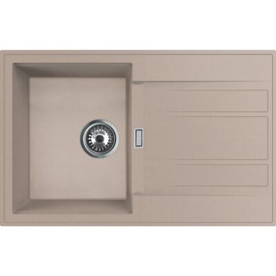 Miló Einbauspüle Granitverbundstoff Piatto 78 Sandbeige Miló Einbauspüle Granitverbundstoff Piatto 78 Sandbeige