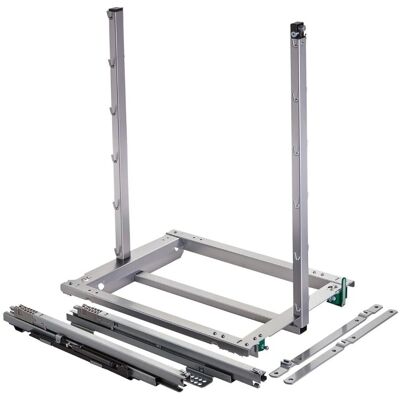 Kesseböhmer DISPENSA Junior III Auszugsrahmen Silbergrau für Korpusbreite 400 mm Kesseböhmer DISPENSA Junior III Auszugsrahmen Silbergrau für Korpusbreite 400 mm