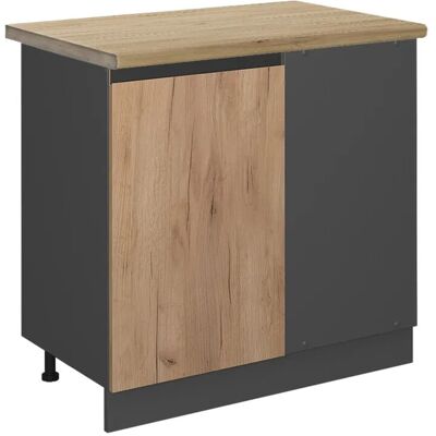 Vicco Eckunterschrank R-Line Goldkraft Eiche/Anthrazit 86 cm AP Eiche Vicco Eckunterschrank R-Line Goldkraft Eiche/Anthrazit 86 cm AP Eiche