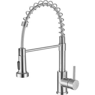 AICA Hochdruck Wasserhahn 43x21x12cm Silber Küche Abnehmbarer Mischbatterie und Drehbarer 360° Spiralfeder Bad Küchenarmatur AICA Hochdruck Wasserhahn 43x21x12cm Silber Küche Abnehmbarer Mischbatterie und Drehbarer 360° Spiralfeder Bad Küchenarmatur