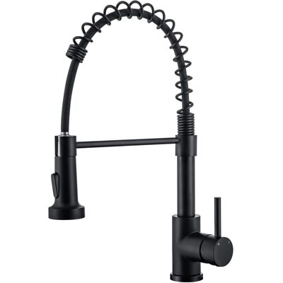 AICA Hochdruck Wasserhahn 43x21x12cm Schwarz Küche Abnehmbarer Mischbatterie und Drehbarer 360° Spiralfeder Bad Küchenarmatur AICA Hochdruck Wasserhahn 43x21x12cm Schwarz Küche Abnehmbarer Mischbatterie und Drehbarer 360° Spiralfeder Bad Küchenarmatur