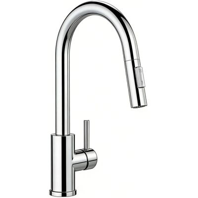 AICA Spültischarmatur Ausziehbar Säulenbrause Wasserhahn Küche Hochdruck Mischbatterie Küchenarmatur Chrom AICA Spültischarmatur Ausziehbar Säulenbrause Wasserhahn Küche Hochdruck Mischbatterie Küchenarmatur Chrom