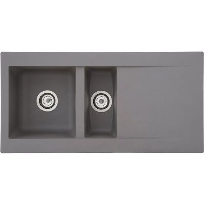 Respekta Mineralite Einbauspüle Denver 100 x 50 cm Betongrau Respekta Mineralite Einbauspüle Denver 100 x 50 cm Betongrau