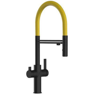 VIZIO Küchenarmatur - 3-Wege, Schwarz, Drehbar, Gefiltertes Wasser VIZIO Küchenarmatur - 3-Wege, Schwarz, Drehbar, Gefiltertes Wasser