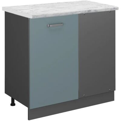 Vicco - Eckschrank R-Line - Blaugrau - 86cm - Küchenschrank Vicco - Eckschrank R-Line - Blaugrau - 86cm - Küchenschrank