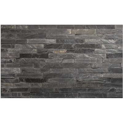 MySpotti Küchenrückwand Profix Cucina Black Brick 100 x 60 cm Stein Anthrazit MySpotti Küchenrückwand Profix Cucina Black Brick 100 x 60 cm Stein Anthrazit
