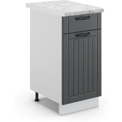 Vicco - Niedriger Küchenschrank Fame-Line - Anthrazit - 40cm - Küchenschrank Vicco - Niedriger Küchenschrank Fame-Line - Anthrazit - 40cm - Küchenschrank