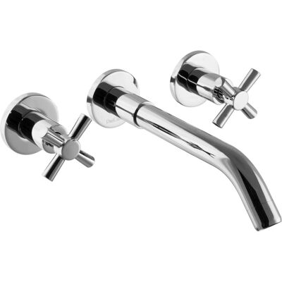PaulGurkes 3-Loch Unterputz Kreuzgriff Waschtischarmatur Waschtischbatterie Wasserhahn PaulGurkes 3-Loch Unterputz Kreuzgriff Waschtischarmatur Waschtischbatterie Wasserhahn