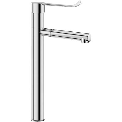 Delabie Einhebelmischer EHM EP schwenkbar H.320, Hygienehebel L.185, 2 Edelstahlausläufe Delabie Einhebelmischer EHM EP schwenkbar H.320, Hygienehebel L.185, 2 Edelstahlausläufe