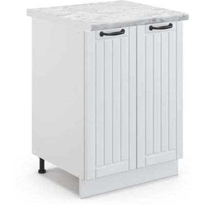 Vicco Fame-Line Küchenunterschrank - Weiß, 60cm, Marmor Vicco Fame-Line Küchenunterschrank - Weiß, 60cm, Marmor