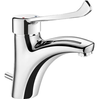 Delabie Einhebel-Waschtischmischer EP H85 L135 mm Hygienehebel Delabie Einhebel-Waschtischmischer EP H85 L135 mm Hygienehebel