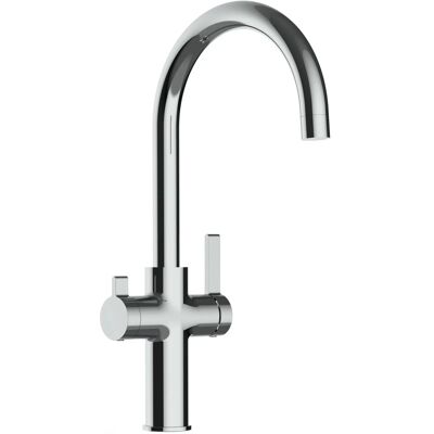 VIZIO NIEDERDRUCK 3 Wege Wasserhahn Küchenarmatur FC mit 360° Schwenkbarem U Auslauf Verchromt VIZIO NIEDERDRUCK 3 Wege Wasserhahn Küchenarmatur FC mit 360° Schwenkbarem U Auslauf Verchromt