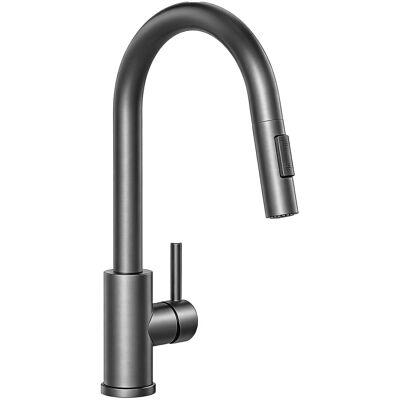 AICA Spültischarmatur Ausziehbar Säulenbrause Wasserhahn Küche Hochdruck Mischbatterie Küchenarmatur Metallic Grau AICA Spültischarmatur Ausziehbar Säulenbrause Wasserhahn Küche Hochdruck Mischbatterie Küchenarmatur Metallic Grau