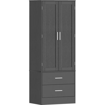 HOMCOM Küchenschrank Spanplatte 60 x 40 x 159 cm Schwarz HOMCOM Küchenschrank Spanplatte 60 x 40 x 159 cm Schwarz