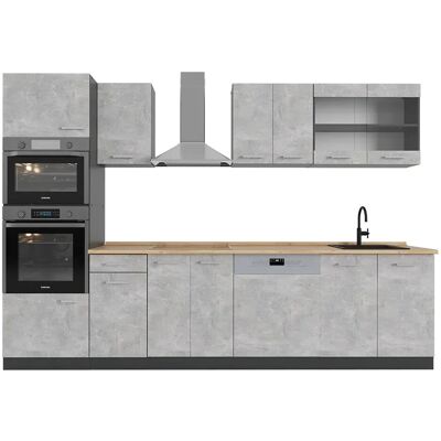 Vicco - Moderne Küchenschrank - 300 cm, Anthrazit, Verstellbare Module Vicco - Moderne Küchenschrank - 300 cm, Anthrazit, Verstellbare Module