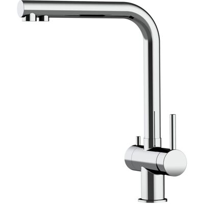 VIZIO NIEDERDRUCK 3 Wege Wasserhahn Küchenarmatur Edelstahl Massiv 360° Schwenkbarem L Auslauf Hochglanz Poliert VIZIO NIEDERDRUCK 3 Wege Wasserhahn Küchenarmatur Edelstahl Massiv 360° Schwenkbarem L Auslauf Hochglanz Poliert
