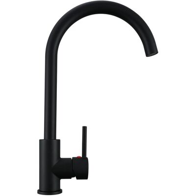 AICA Wasserhahn Küche Hochbogen 360° Schwenkbar Messingkern Schwarz Matt AICA Wasserhahn Küche Hochbogen 360° Schwenkbar Messingkern Schwarz Matt