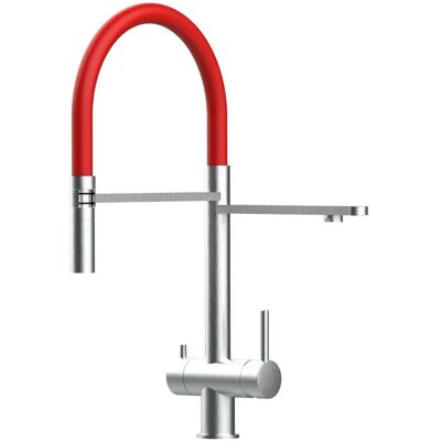 VIZIO Wasserhahn - Modell VZFX018183 - 360° drehbarer Auslauf, Keramikkartusche, Doppelleitungen VIZIO Wasserhahn - Modell VZFX018183 - 360° drehbarer Auslauf, Keramikkartusche, Doppelleitungen