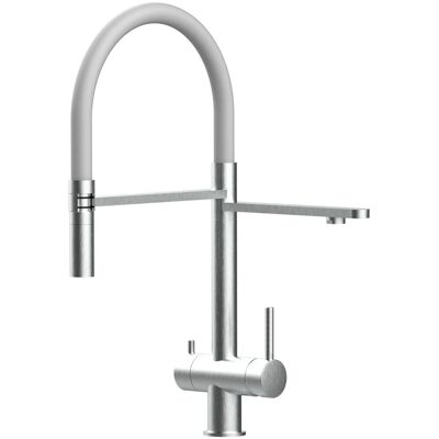 VIZIO Küchenarmatur - 360° Drehbar, Keramik-Kartusche, Edelstahl, Doppelkanäle VIZIO Küchenarmatur - 360° Drehbar, Keramik-Kartusche, Edelstahl, Doppelkanäle