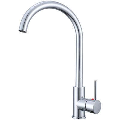 AICA Küchenarmatur Messingkern Einhandmischer 38cm Hochbogen Wasserhahn Küche 360 Grad Schwenkbar Chrom AICA Küchenarmatur Messingkern Einhandmischer 38cm Hochbogen Wasserhahn Küche 360 Grad Schwenkbar Chrom