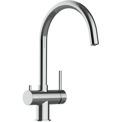 VIZIO NIEDERDRUCK 3 Wege Wasserhahn Küchenarmatur Edelstahl Massiv 360° Schwenkbarem U Auslauf Hochglanz Poliert VIZIO NIEDERDRUCK 3 Wege Wasserhahn Küchenarmatur Edelstahl Massiv 360° Schwenkbarem U Auslauf Hochglanz Poliert