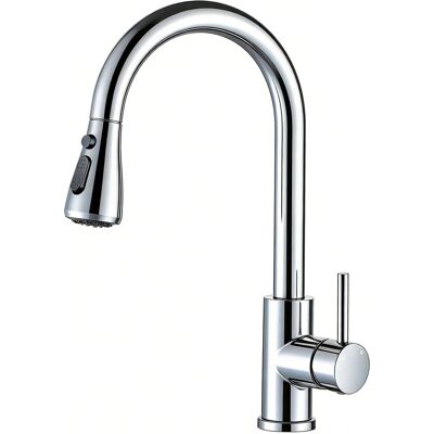 AICA Hochdruck Küchenarmatur Ausziehbar Wasserhahn Küche Mischbatterie Chrom AICA Hochdruck Küchenarmatur Ausziehbar Wasserhahn Küche Mischbatterie Chrom