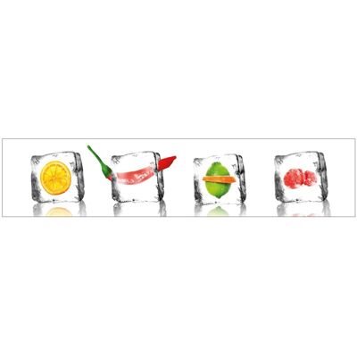 MySpotti Küchenrückwand Profix Cucina Eisfrüchte 270 x 60 cm Kristallklar MySpotti Küchenrückwand Profix Cucina Eisfrüchte 270 x 60 cm Kristallklar