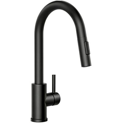 AICA Spültischarmatur Ausziehbar Säulenbrause Wasserhahn Küche Hochdruck Mischbatterie Küchenarmatur Schwarz Matt AICA Spültischarmatur Ausziehbar Säulenbrause Wasserhahn Küche Hochdruck Mischbatterie Küchenarmatur Schwarz Matt