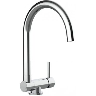 VIZIO Wasserhahn Vorfenster Küchenarmatur Umklappbar 45 CM mit 360° Schwenkbarem U Auslauf Verchromt VIZIO Wasserhahn Vorfenster Küchenarmatur Umklappbar 45 CM mit 360° Schwenkbarem U Auslauf Verchromt