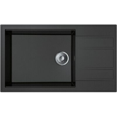 Miló Einbauspüle Granitverbundstoff Luxuria 86 Graphit 52 cm Beckenbreite Miló Einbauspüle Granitverbundstoff Luxuria 86 Graphit 52 cm Beckenbreite