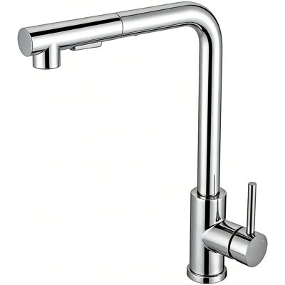 AICA Hochdruck Wasserhahn Küche Ausziehbar Küchenarmatur 2 Sprühfunktionen Mischbatterie Chrom AICA Hochdruck Wasserhahn Küche Ausziehbar Küchenarmatur 2 Sprühfunktionen Mischbatterie Chrom