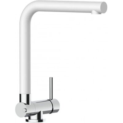 VIZIO Wasserhahn Vorfenster Küchenarmatur Umklappbar 45 CM mit 360° Schwenkbarem L Auslauf Verchromt Weiß Granit VIZIO Wasserhahn Vorfenster Küchenarmatur Umklappbar 45 CM mit 360° Schwenkbarem L Auslauf Verchromt Weiß Granit