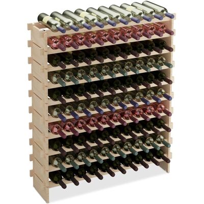 Relaxdays Weinregal Kiefernholz Natur Stapelbar Erweiterbar 100 Flaschen 120 cm x 103 cm x 25 cm 8,4 kg Relaxdays Weinregal Kiefernholz Natur Stapelbar Erweiterbar 100 Flaschen 120 cm x 103 cm x 25 cm 8,4 kg