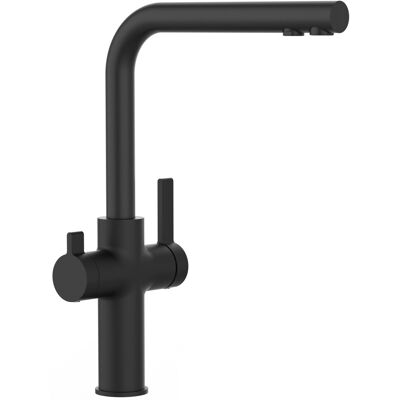 VIZIO Küchenarmatur 4-Wege Matt Schwarz - Drehbar, Wasserfilter, Heiß & Kalt VIZIO Küchenarmatur 4-Wege Matt Schwarz - Drehbar, Wasserfilter, Heiß & Kalt