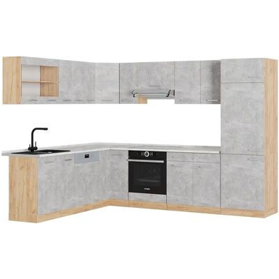 PT Mármore VICCO Küche - Modulare Eckküche 227x287cm PT Mármore VICCO Küche - Modulare Eckküche 227x287cm